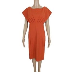 Calvin Klein Boat-Neck Scuba Crepe Sheath Dress 8